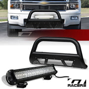 11-19 Silverado/Sierra 2500 Textured Blk Studded Mesh Bull Bar+120W CREE LED