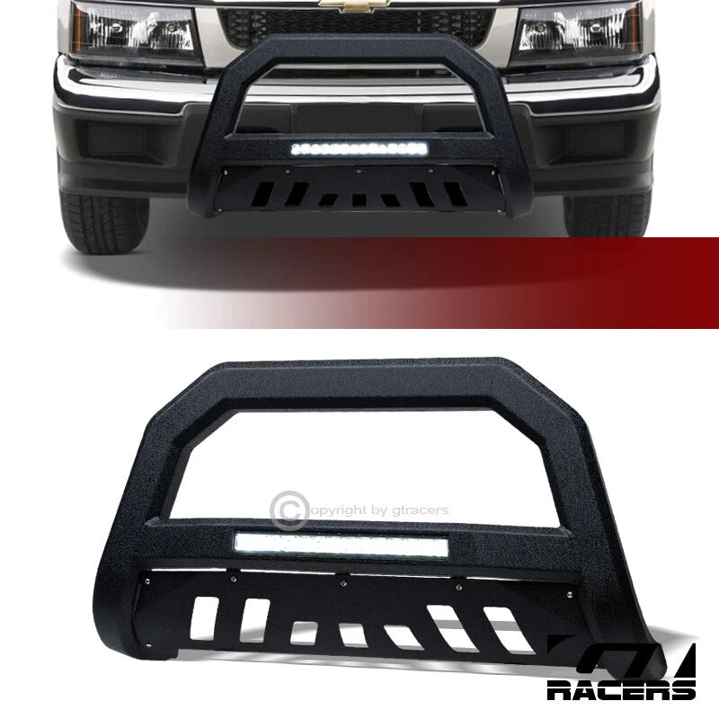2004-2012 Chevy Colorado/GMC Canyon Textured Black AVT Aluminum LED Bull Bar