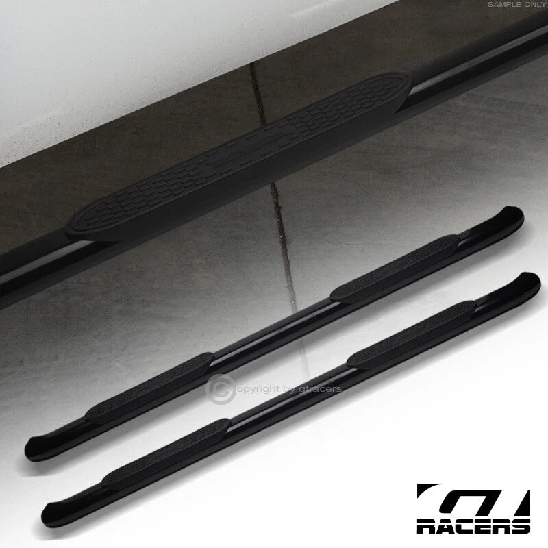 Sale 2015-2022 F150/2017+ F250 SuperCrew Cab 4" Bent Blk Side Step Nerf Bars