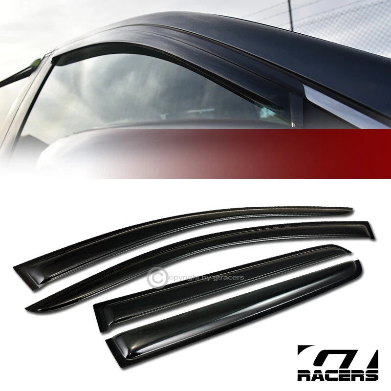 2009-2016 Journey Sun/Rain Guard Smoke Shade Vent Deflector Window Visors 4p