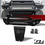 2019-2023 Ford Ranger Matte Blk Front Bumper+Hoop Bar+Skid Plate+Sensor Kit