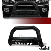 2016-2024 Nissan Titan Matte Black AVT Angular Bull Bar Bumper Grille Guard