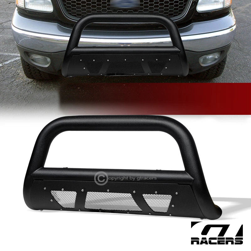 1997-2003 F150/Expedition Textured Black Studded Mesh Bull Bar Bumper Guard