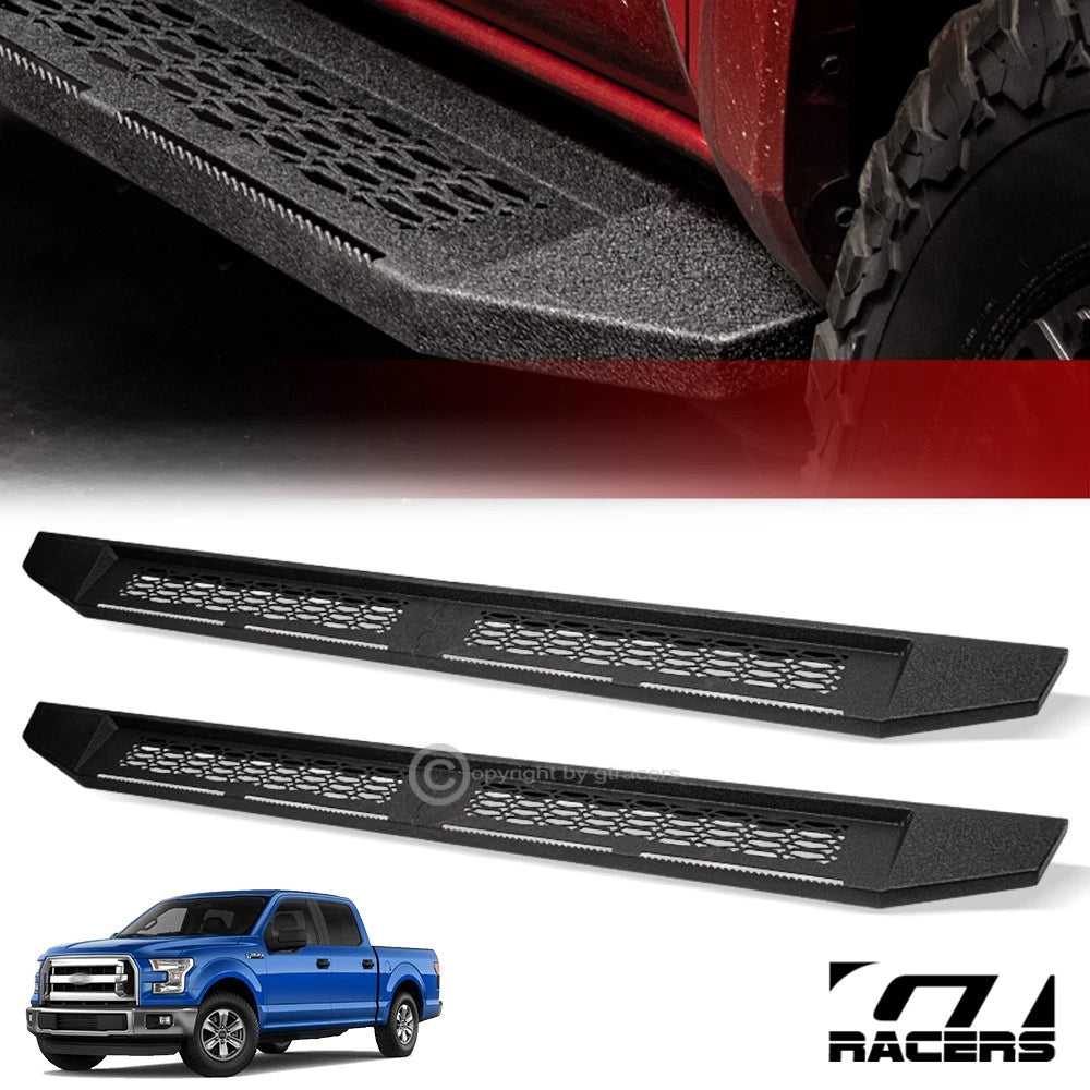 2015-2023 F150/2017+ F250 Super Crew 7" Textured Blk Modular Running Boards