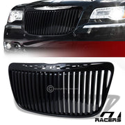 2011-2014 Chrysler 300/300C Blk Vertical Front Hood Bumper Grill Grille ABS