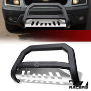 1999-2007 Silverado/Sierra 1500 Matte Blk/Skid AVT Bull Bar Bumper Guard v2