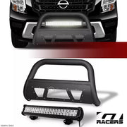 2016-2024 Titan XD Matte Black Studded Mesh Bull Bar+120W CREE LED Fog Light