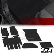 2017-2020 Tesla X 5 Seats Honeycomb Rubber All Weather Floor+Trunk Mats 6pc