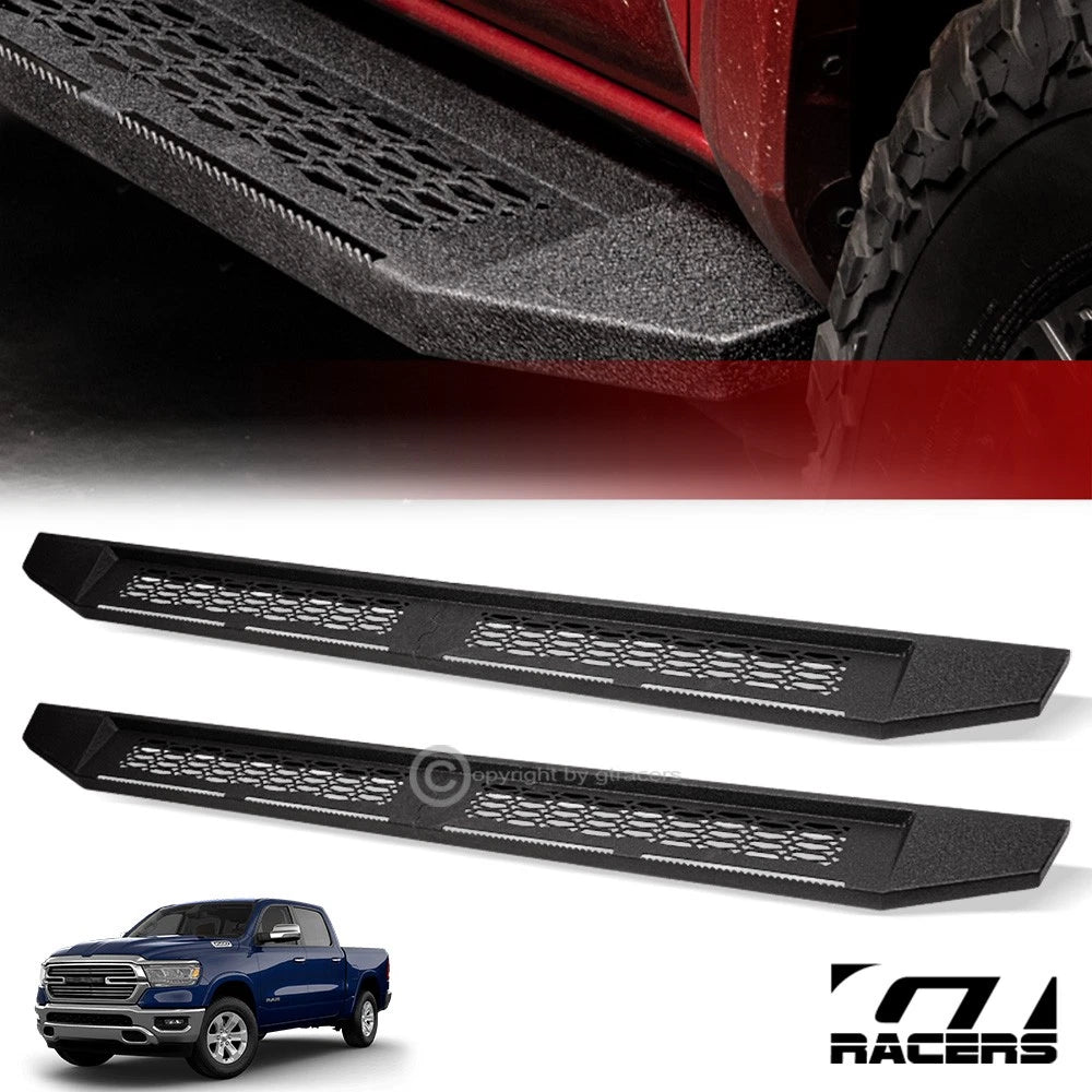 2019-2024 Dodge Ram Crew 7" Textured Black Modular Side Step Running Boards