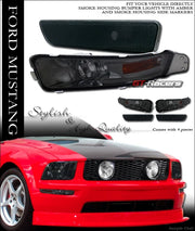05-09 Ford Mustang Smoke Front Corner Signal Amber+Rear Bumper Marker Lights