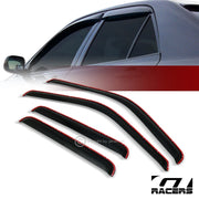 In-Channel 1999-2016 F250 F350 Sd Crew Cab Sun/Rain Guard Vent Window Visors