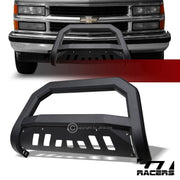1988-2000 GMC C10 C/K Sierra Pickup Matte Blk AVT Edge Bull Bar Bumper Guard