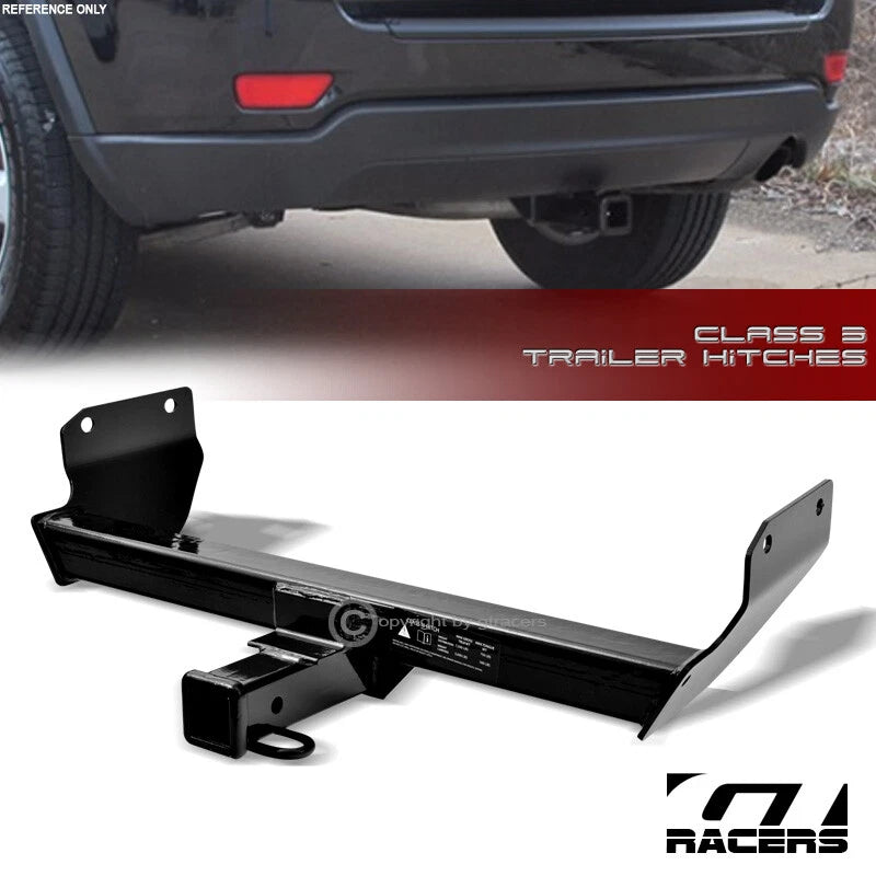2011-2022 Grand Cherokee Class 3 Black Trailer Hitch Receiver Bumper Tow 2"