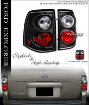 2002-2005 Ford Explorer 4 Door Black Housing Altezza Tail Lights Lamps Jy