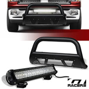 2009-2018 Ram 1500 Textured Black Studded Mesh Bull Bar+120W CREE LED Light