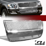 2007-2010 Explorer Sport Trac Chrome Mesh Front Bumper Grill Grille Guard