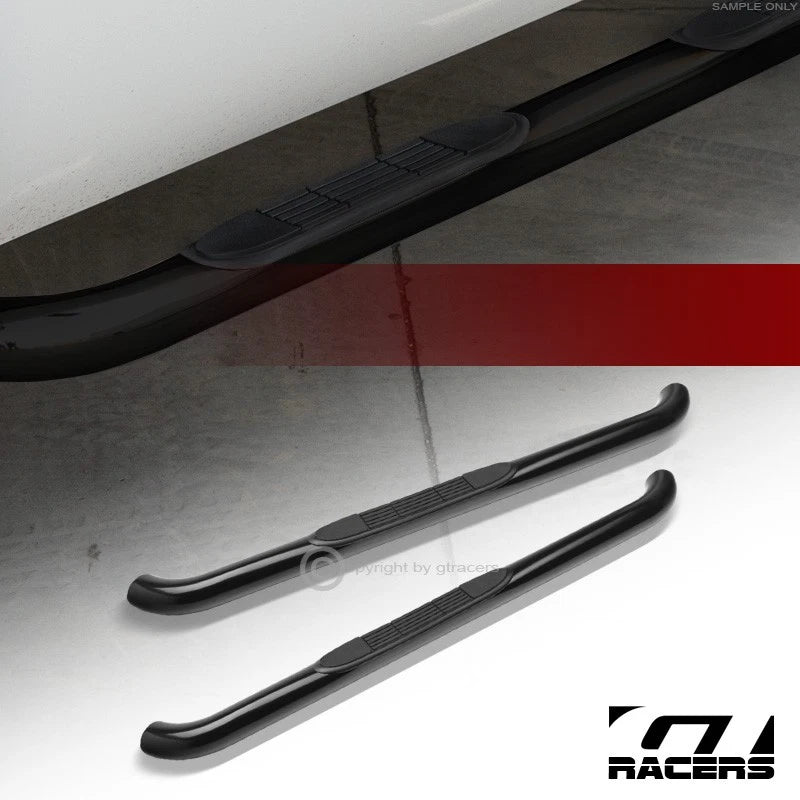 2007-2018 Jeep Wrangler 2 Dr JK 3" Blk Side Step Nerf Bars Running Boards HD