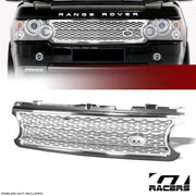 2006-2009 Land Range Rover Chrome/Silver Mesh Style Front Hood Bumper Grille