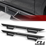 2005-2021 Frontier Crew Cab Modular Drop Step Nerf Bars Boards - Matte Black