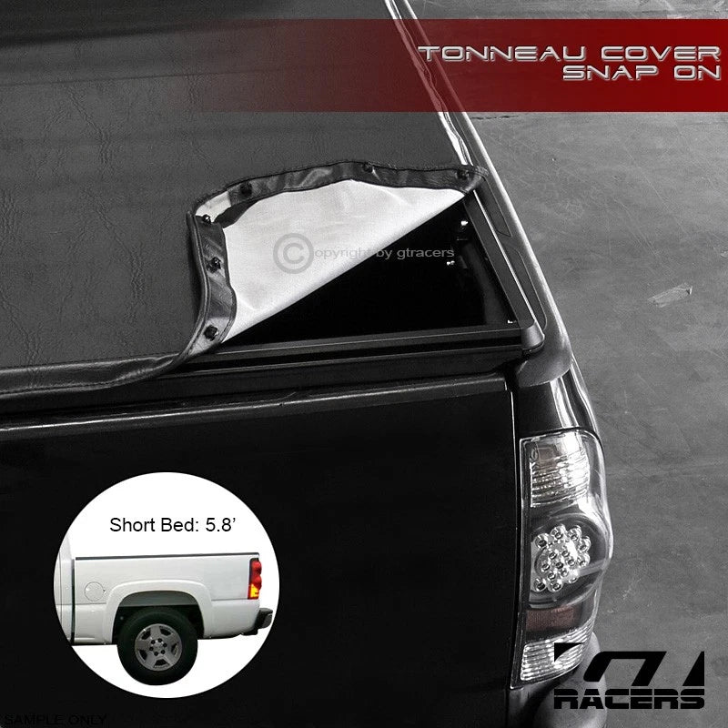 2004-2007 Silverado/Sierra 5.8 Ft Short Bed Snap-On Soft Vinyl Tonneau Cover