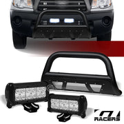 2005-2015 Toyota Tacoma Textured Black Studded Mesh Bull Bar+36W LED Lights