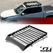 2014-2021 Tundra CrewMax Blk Modular Window Frames Roof Basket+Wind Fairing