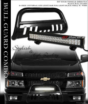 Black Bull Bar Bumper Guard+120W CREE LED Light 04-12 Chevy Colorado/Canyon