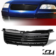 2001-2005 Vw Passat B5.5 Black Horizontal Front Hood Bumper Grille Guard ABS