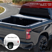 2000-2004 Dodge Dakota 5.5 Ft Short Bed Lo Pro Roll Up Lock Tonneau Cover v2