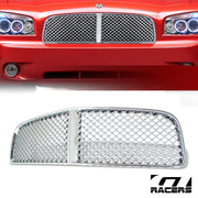 2006-2010 Dodge Charger Chrome Luxury Mesh Front Hood Bumper Grille Guard