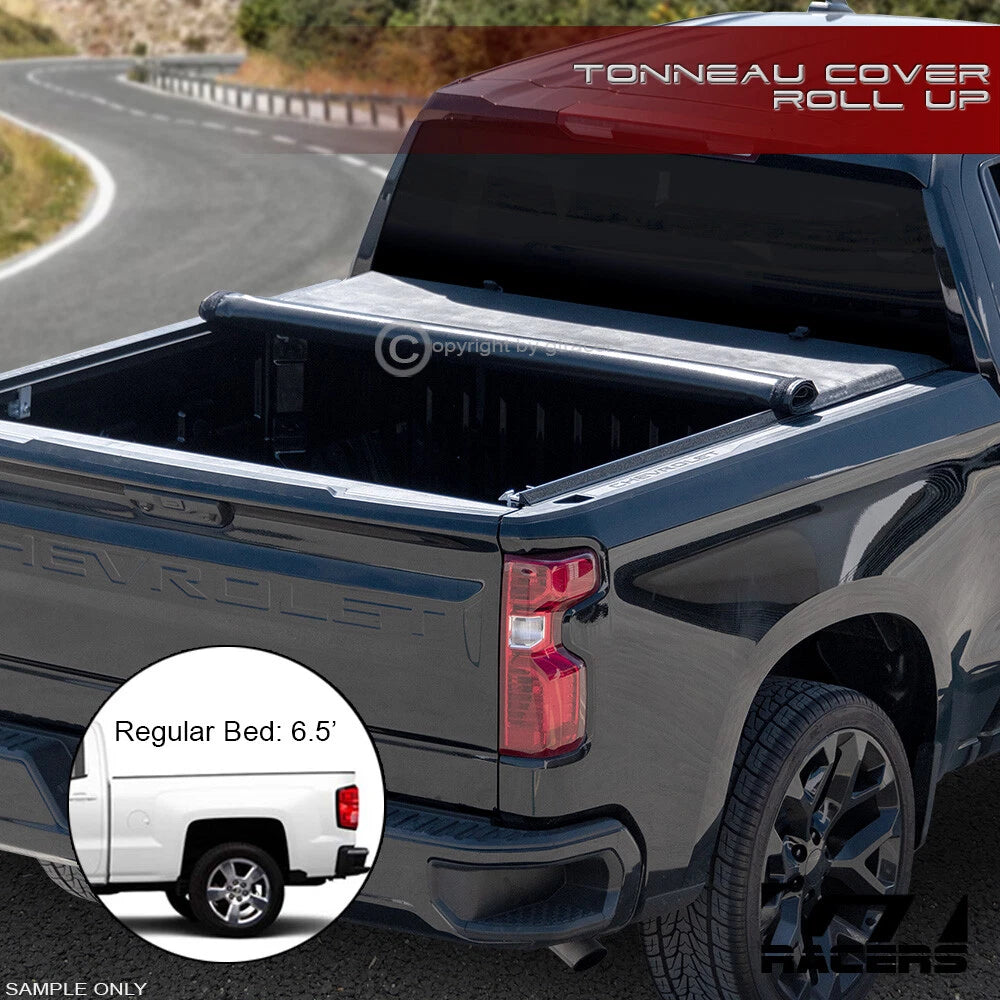 2014-2019 Silverado/Sierra 6.5'/78" Bed Lo Pro Roll Up Lock Tonneau Cover v2