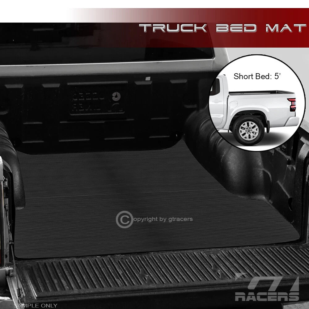 2022-2024 Nissan Frontier 5'/60" Rubber Truck Bed Floor Mat Carpet Liner v2