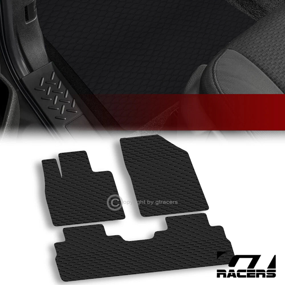 2020-2023 Palisade Honeycomb HEX Rubber All Weather Floor Mats Carpets 3pc