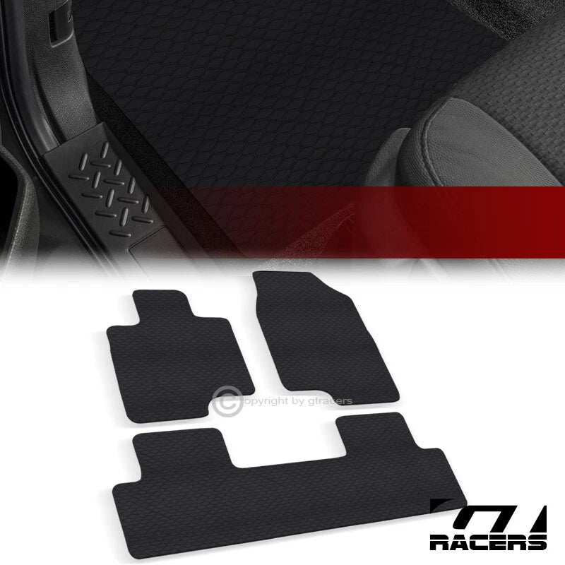 2019-2021 Acura RDX Honeycomb HEX Rubber All Weather Floor Mats Carpets 3pc