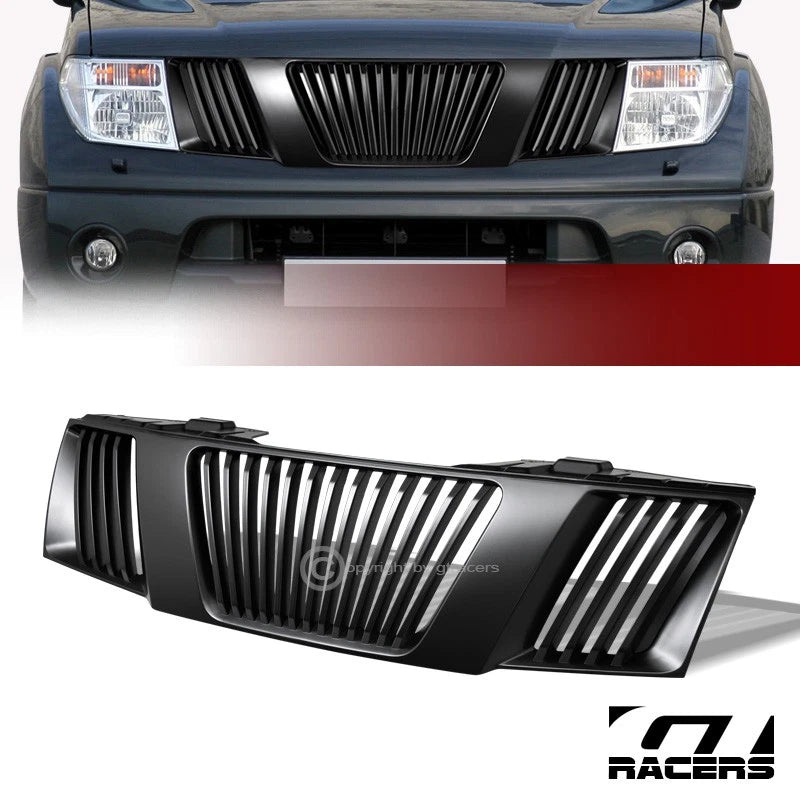 Matte Black 2005-2008 Frontier/Pathfinder Vertical Front Bumper Grill Grille