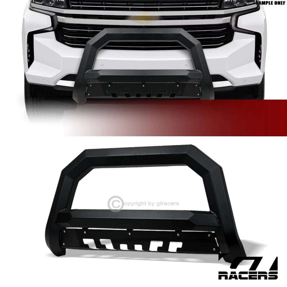 2021-2024 Tahoe/Suburban Matte Blk AVT Angular Bull Bar Bumper Grille Guard