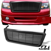 Matte Black 2004-2008 Ford F150 Horizontal Billet Front Bumper Grill Grille