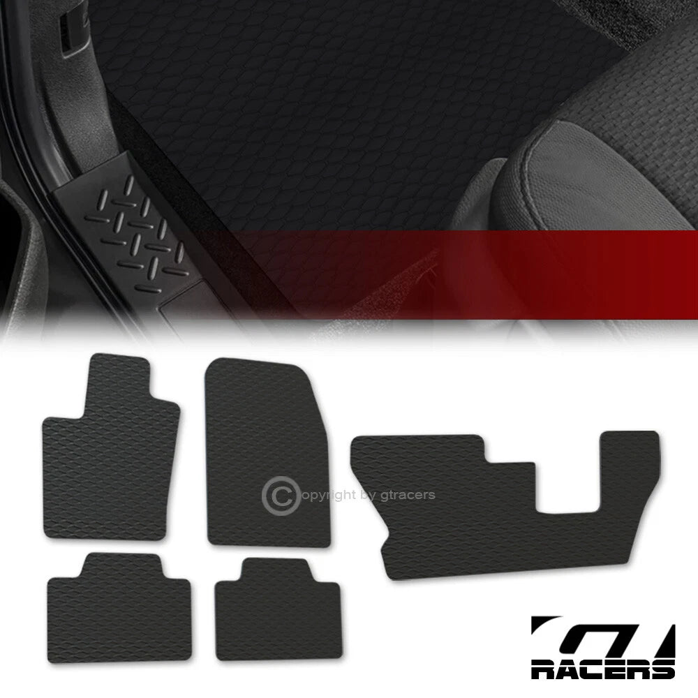 2011-2024 Dodge Durango Bench Honeycomb HEX Rubber All Weather Floor Mats 5p
