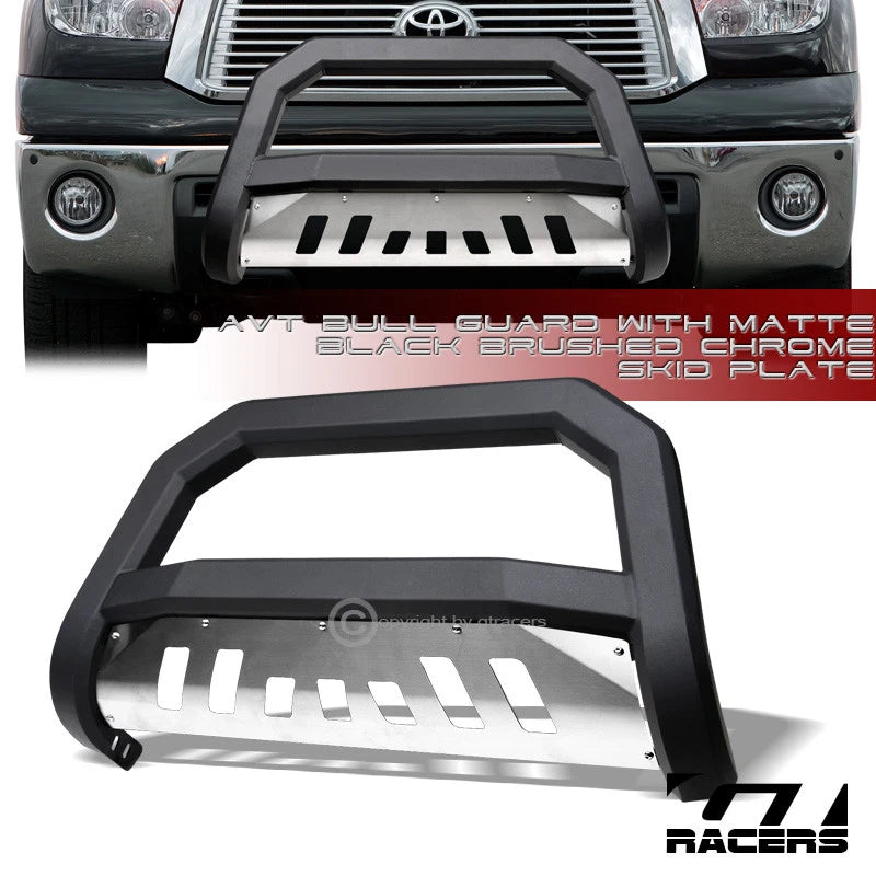 2007-2021 Tundra/Sequoia Matte Blk/Skid AVT Edge Bull Bar Push Bumper Guard