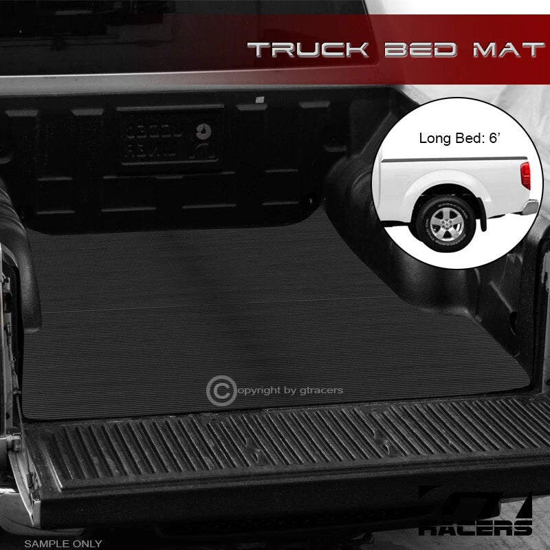 2005-2021 Nissan Frontier 6'/72" Rubber Truck Bed Floor Mat Carpet Liner V2