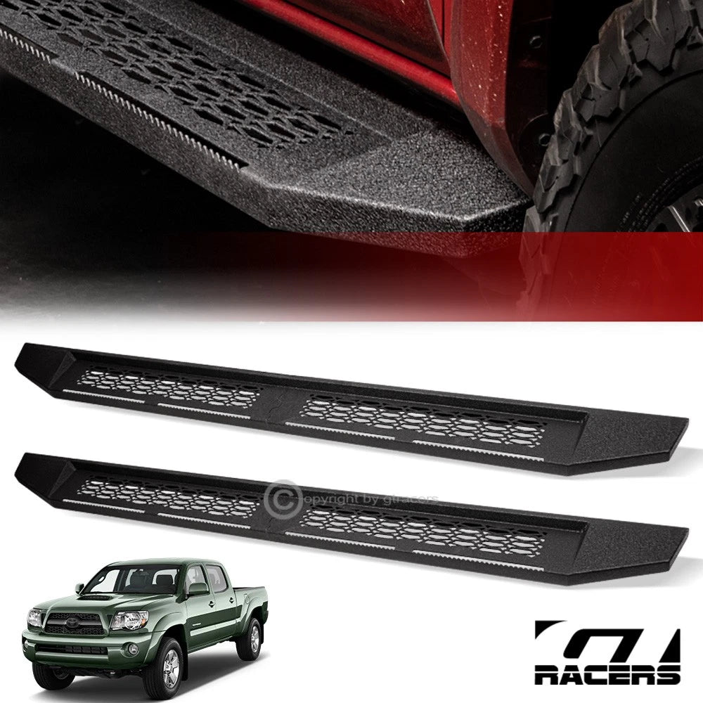 2005-2022 Toyota Tacoma Double Cab 7" Textured Black Modular Running Boards