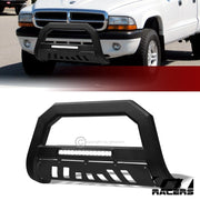 1997-2004 Dodge Dakota/Durango Matte Black AVT Aluminum LED Bull Bar Guard