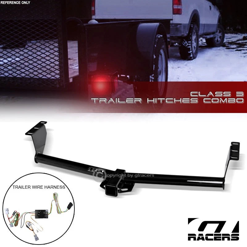 2006-2014 Kia Sedona Class 3 Black Trailer Hitch Receiver 2"+Wire Connector