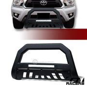 2005-2015 Toyota Tacoma Textured Blk AVT Aluminum LED Bull Bar Grille Guard