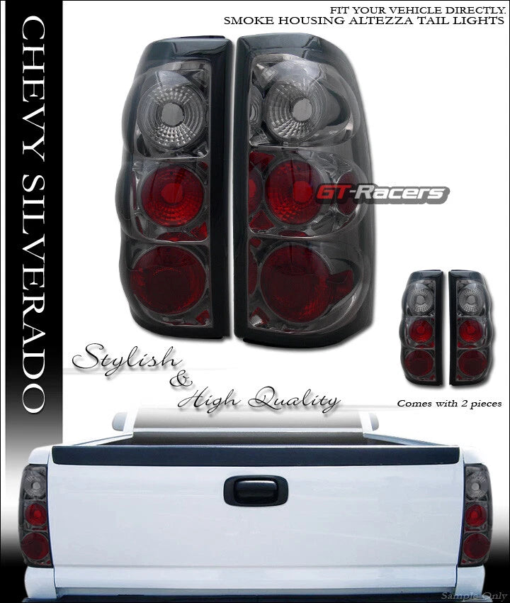 1999-2002 Chevy Silverado/GMC Sierra Jy Smoke Tint Altezza Tail Lights Lamps