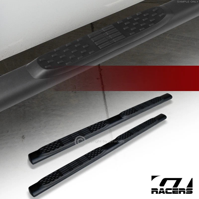 2004-2008 Ford F150 Super Cab 5" Matte Blk Side Step Nerf Bars Running Board