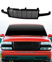 1999-2002 Silverado/2000+ Tahoe Suburban Black Horizontal Front Grill Grille