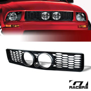 05-09 Ford Mustang Gt Blk Honeycomb Mesh Hood Bumper Grille Fog Lights Hole