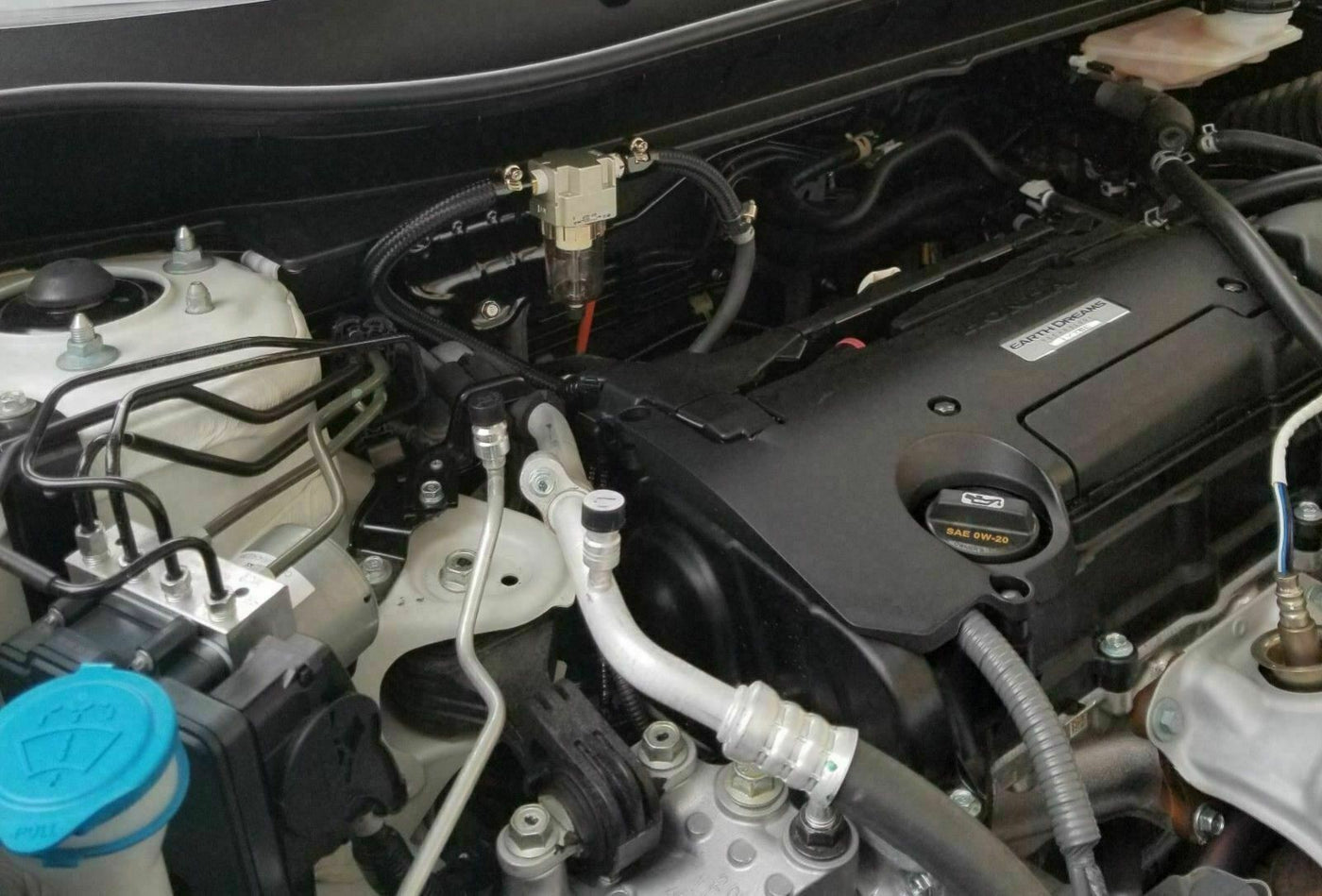 Engine Oil Separator Catch Reservoir Tank Can Black Baffled Honda Civic Acura US