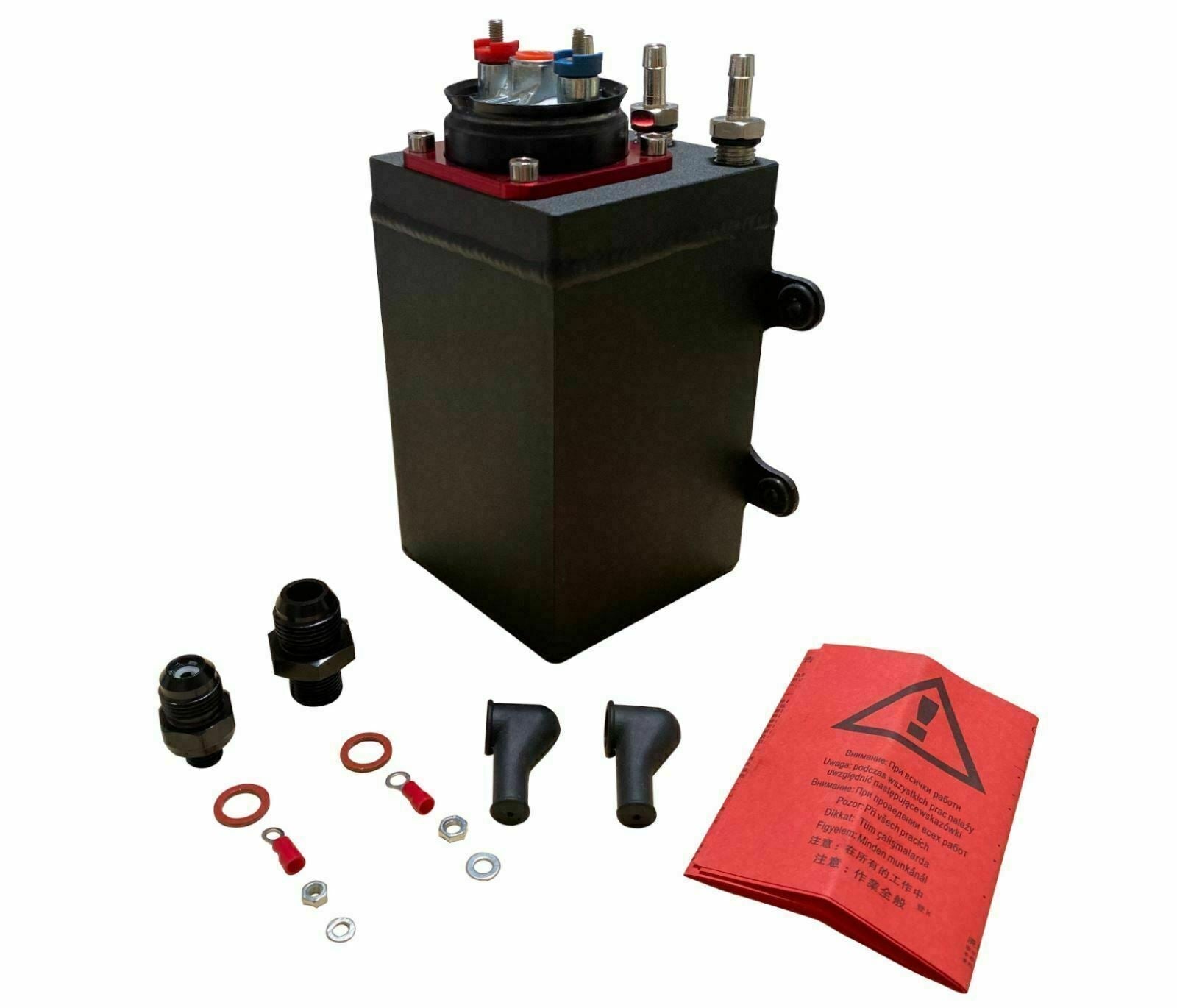 Billet Aluminum External Fuel Pump Surge Tank For AEM Bosch 044 380LPH 1L E85 US